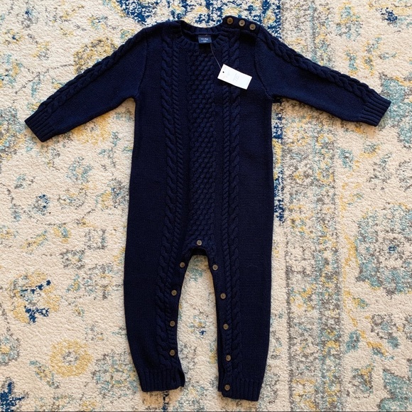GAP Other - 🌟HP! NWT Baby GAP navy cable one-piece